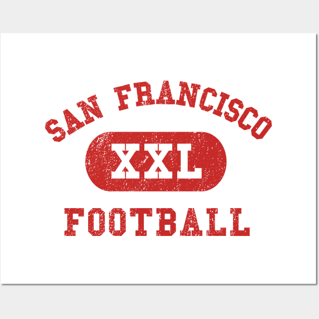 San Francisco Football Wall Art by sportlocalshirts